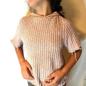 Fun Girls sweater wore once for a winter vacation with jeans distressed look